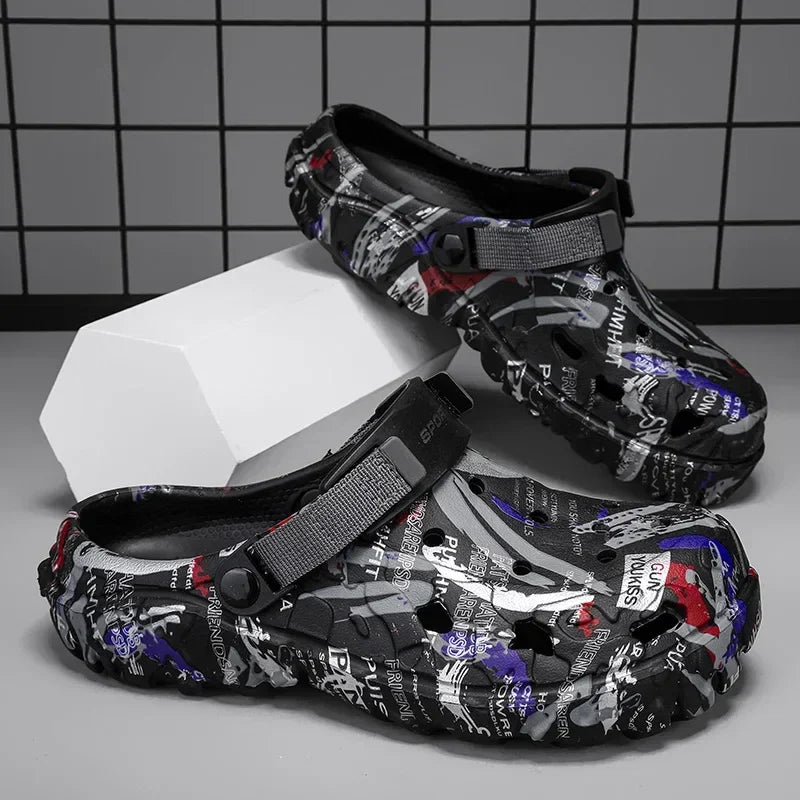Men’s Plus Size Garden Clogs – Outdoor Beach Sandals & Water Shoes - Evallys.com