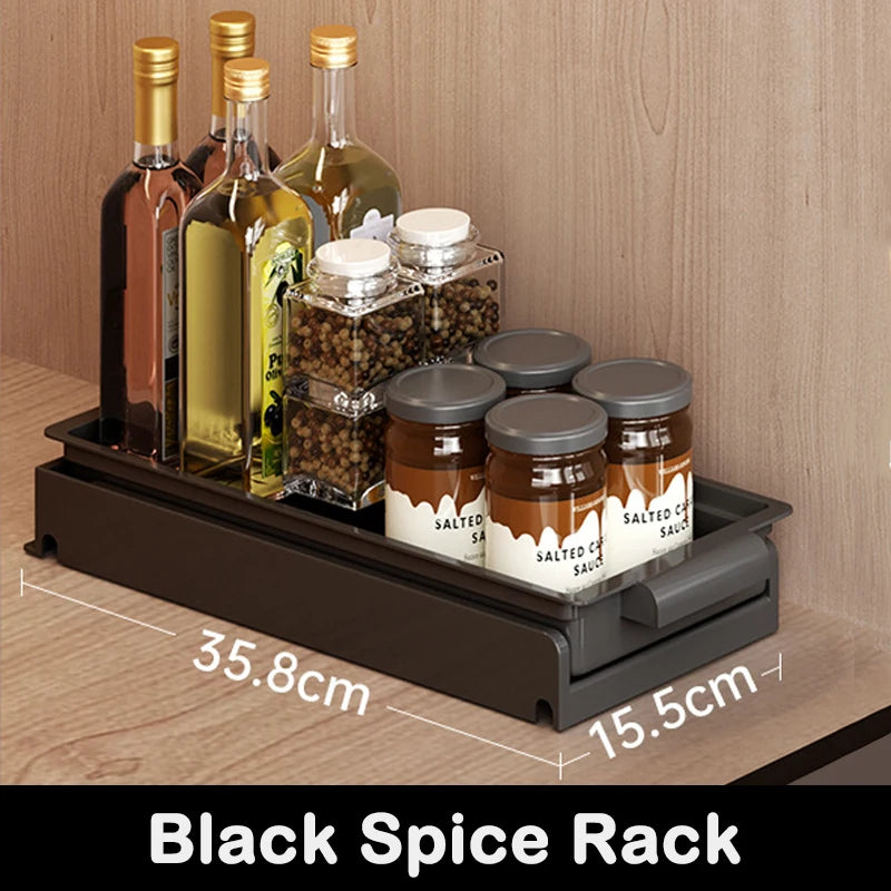 Kitchen Pull Out Dish Racks With Drainboard Drawer Storage Sliding Mesh Cabinet Basket for Accessorie Pull Out Cabinet Organizer