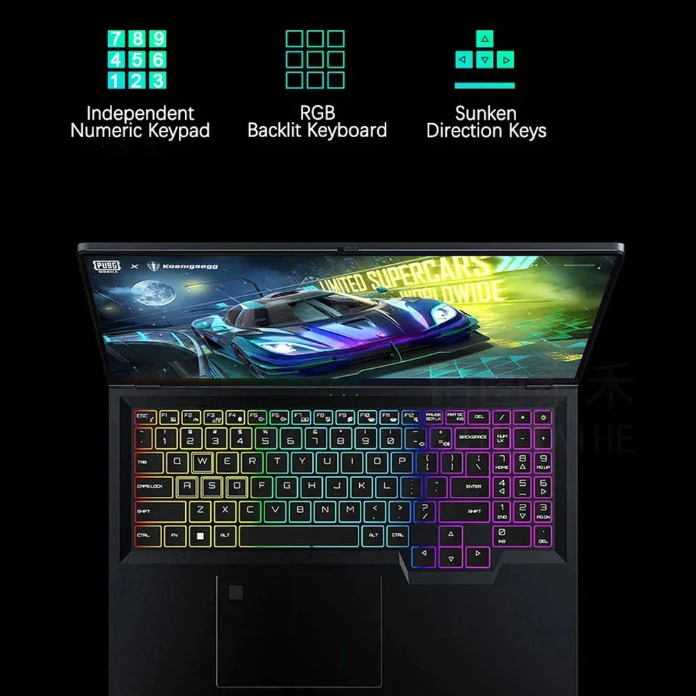CRELANDER Laptop Gamer 16 Inch Intel Core i9 Processor 2.5k IPS Screen 165Hz RTX 3060 6G RAM 64GB 4TB SSD Notebook Gaming Laptop - Evallys.com