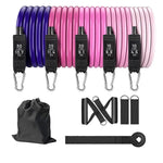 Workout Bands Set 11pcs Elastic Workout Bands Elastic Bands For Strength Training For Men And Women Workout Equipment - Evallys.com