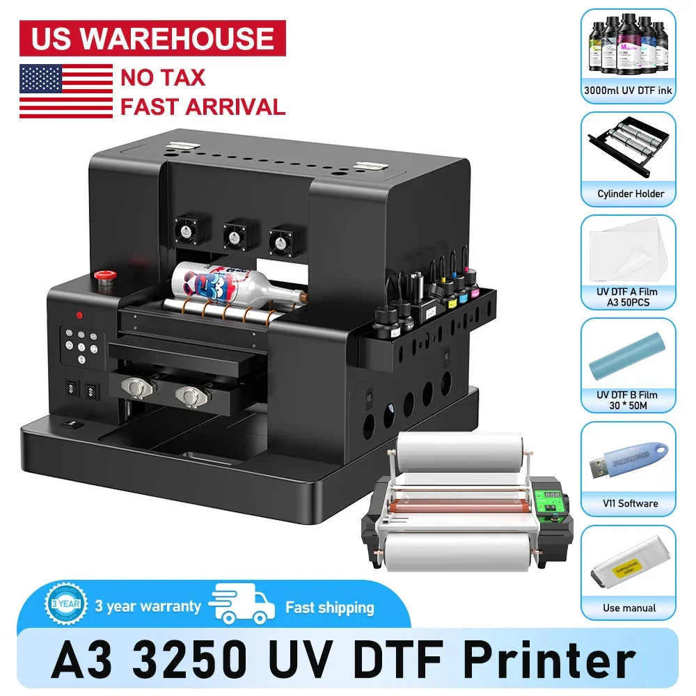 A3 UV DTF Printer/A3 XP600 DTF Printer/A4 L805 DTF Printer Printing Machine For T-shirt For Metal Wooden Direct Transfer Printer - Evallys.com