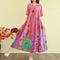 Retro Cotton Linen Dress – Summer Print Loose Long Maxi Dress - Evallys.com