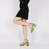 GIGIFOX Shiny Crystals Women Sandals Platform Chunky High Heel Ankle Strap Buckle Strap Shoes Sexy Elegant Dress Party Sandals - Evallys.com
