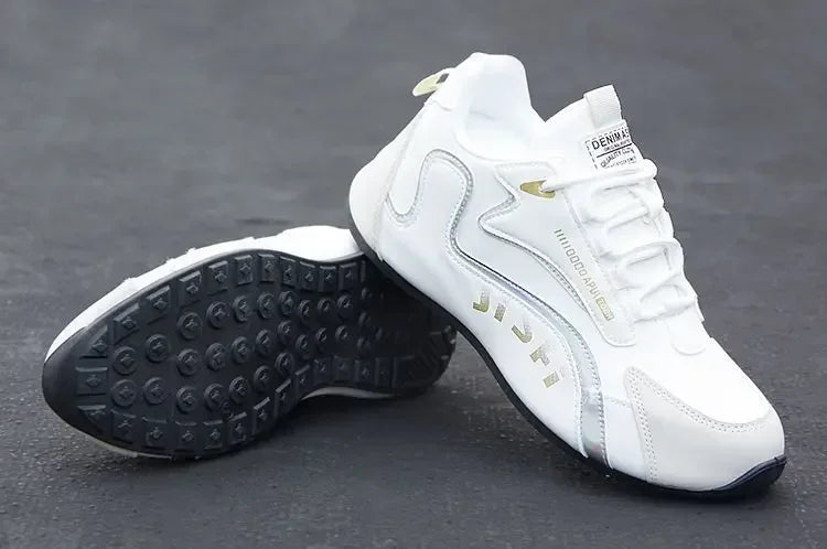 Men's PU Leather Waterproof Sneakers Casual Sports Shoes Men Lightweight Breathable Flat Non-slip Tenis Shoes Zapatillas Hombre - Evallys.com