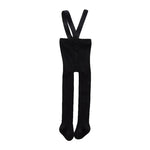 Children s Solid Color Winter Leggings with Stretchable Suspender Tights for Girls and Boys - Infant and Toddler Baby Pantyhose - Evallys.com