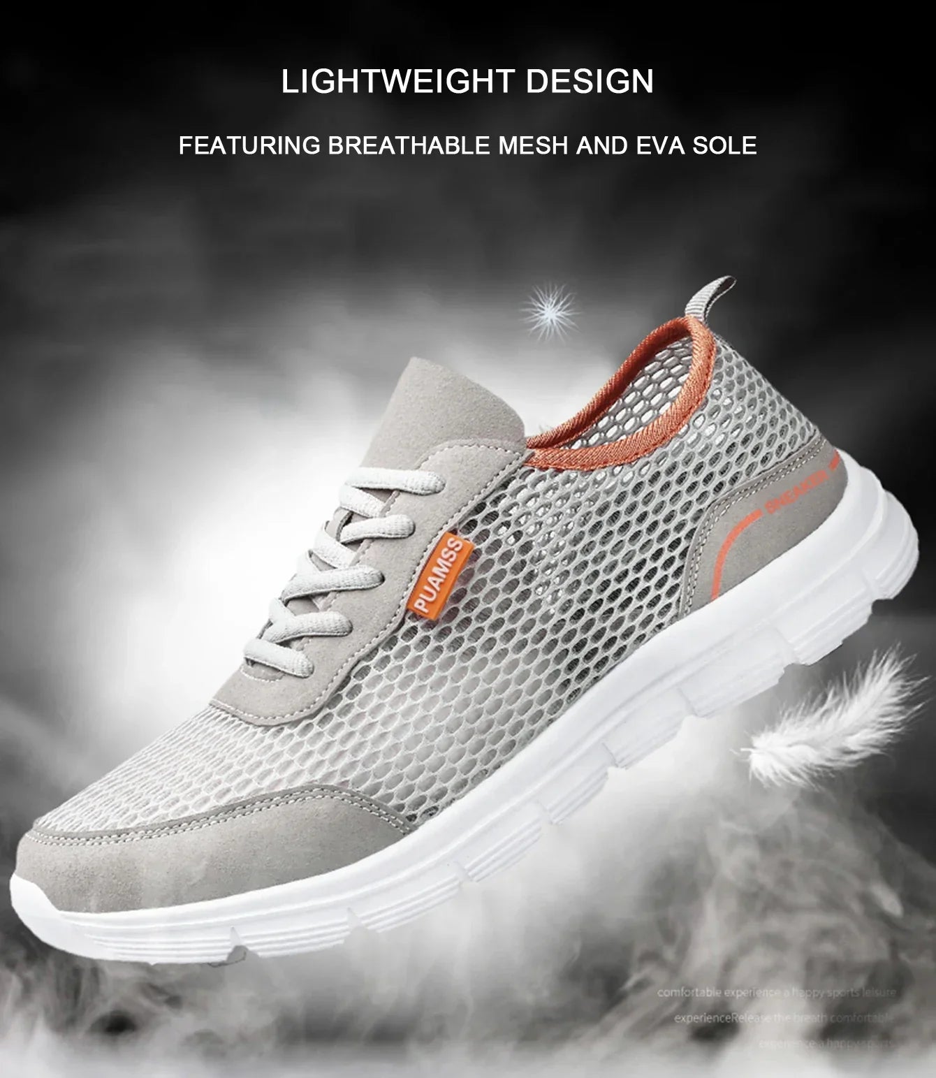 Men’s Summer Mesh Running Shoes – Lightweight Breathable Sneakers - Evallys.com