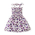 Children Girl Dress Summer Elegant Sling Princess Dresses Flower Print Kids Beach Sundress Casual Cotton Baby Girl Clothing - Evallys.com