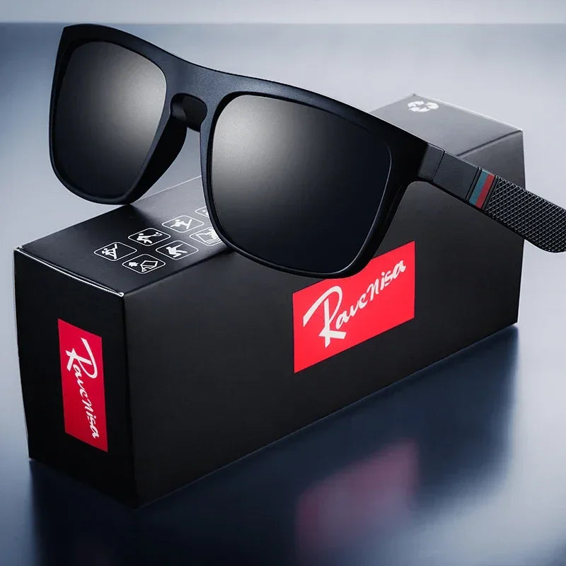 Fashion Square Vintage Polarized Sunglasses Men Women Retro Driving Fishing Sun Glasses UV400 Eyewear - Evallys.com