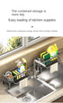 Kitchen Sink Drain Rack Organizer Plastic Self-draining Sink Shelf Soap Sponge Holder Dishcloth Towel Rack filter basket
