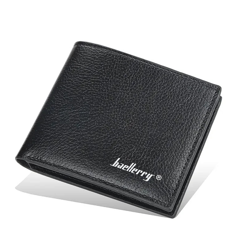 Men RFID Wallets New Short Card Holder Simple Style Male Purses Photo Holder Small Coin Bag Bifold Wallet Pocket For Men - Evallys.com