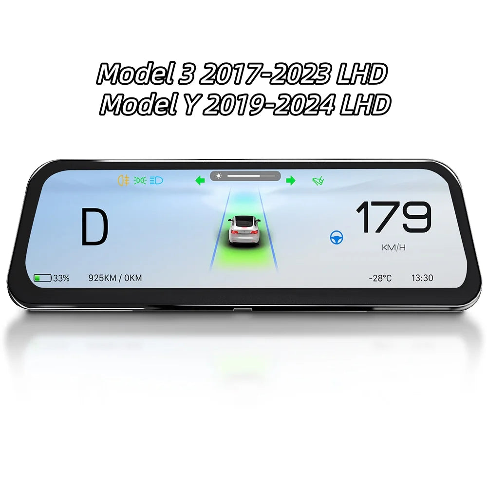 Onlysay Hud Head-Up Display Korean Support Wireless CarPlay OTA Update 9.6 Inch Instrument Display For Tesla Model 3 Y