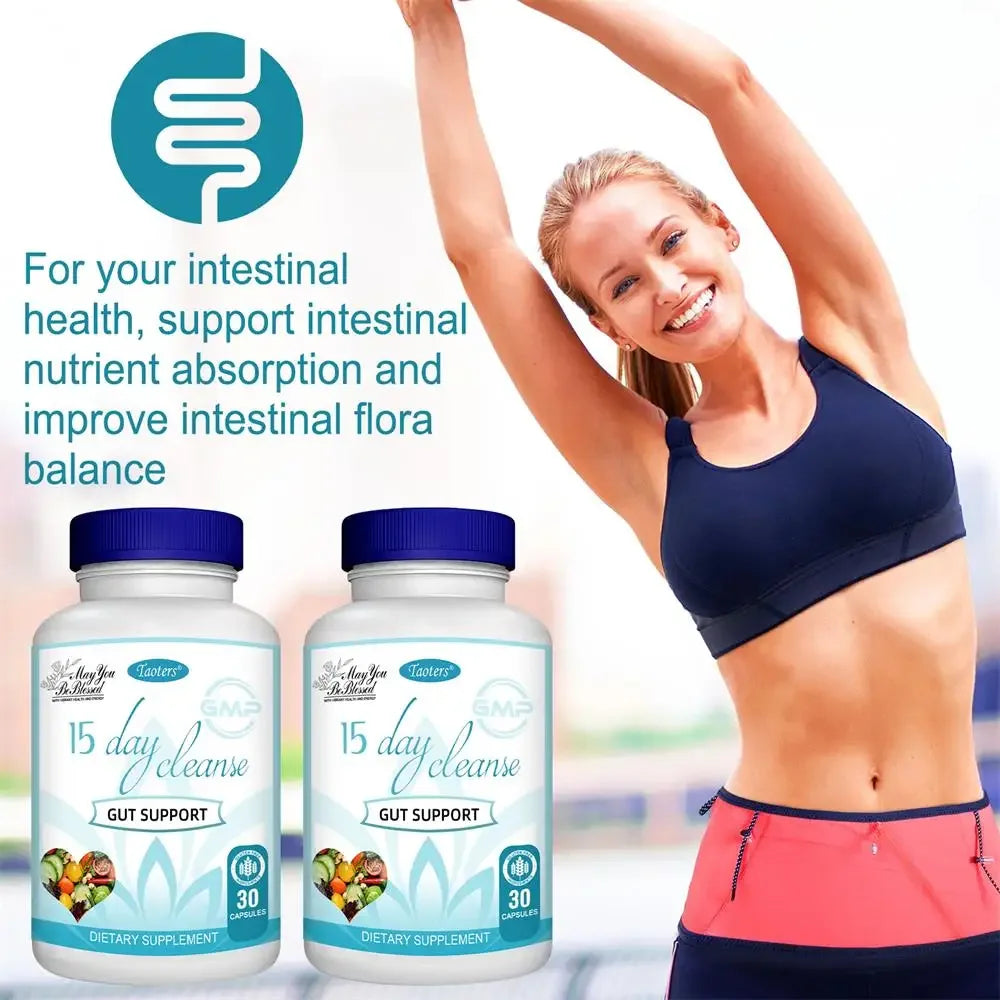 15-day Intestinal Cleansing and Detoxifying Capsules, Targeting The Overall Colon, Digestive Regulation, and Intestinal Health - Evallys.com