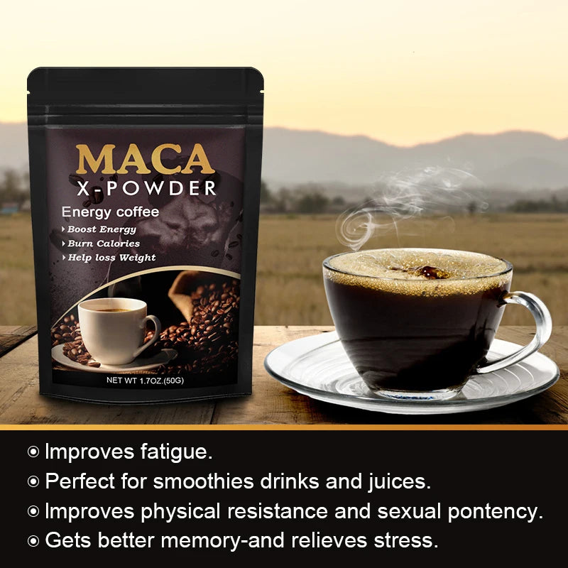 Maca Root Coffee Energy Supplement – Boost Strength & Performance 50g