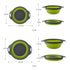 Silicone Folding Drain Basket Fruit Vegetable Washing Basket Foldable Strainer Colander Collapsible Drainer Kitchen Storage Tool