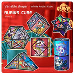 Variety Magnetic Cube Infinite Flip Deformation 3D Geometric Three-Dimensional Thinking Training Kids Educational Toy Boy - Evallys.com