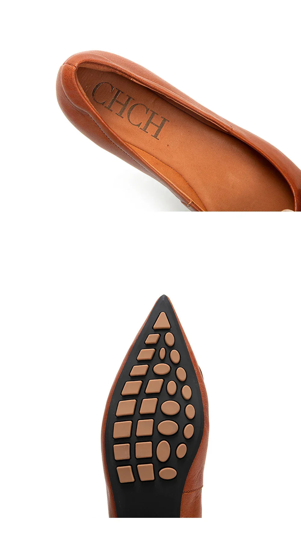 Women’s Retro Pointed Toe Flats – Classic PU Leather Office Shoes - Evallys.com