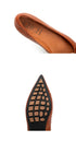Women’s Retro Pointed Toe Flats – Classic PU Leather Office Shoes - Evallys.com