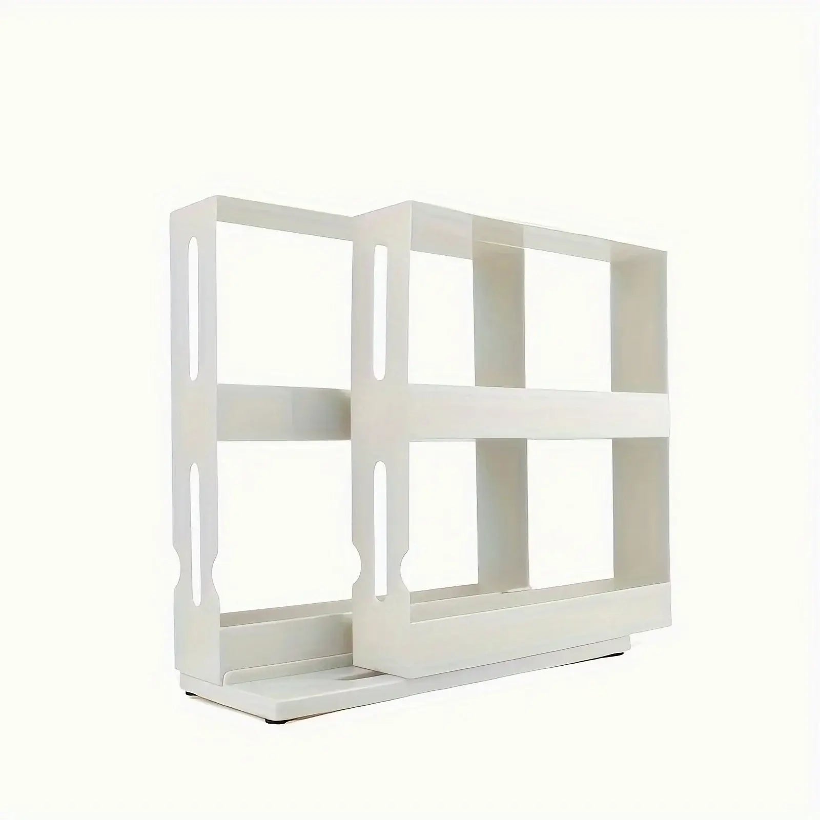 1 PC spice storage rack,90 degree swivel item storage rack, countertop 2 tier storage rack,small storage and organizer rack