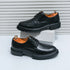 Mens Oxford White Leather Shoes Whole Luxury Formal Business Wedding Dress Shoes for men Thick bottom Casual Original Moccasins - Evallys.com