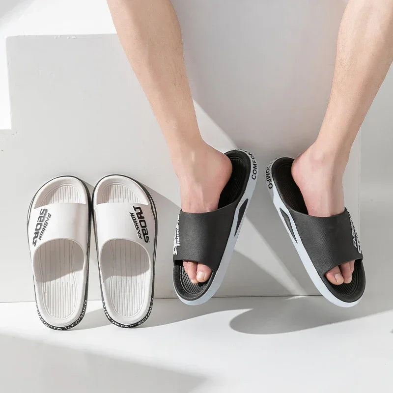 2025 Men’s Summer Slippers – Anti-Slip PVC Sandals for Indoor & Outdoor - Evallys.com
