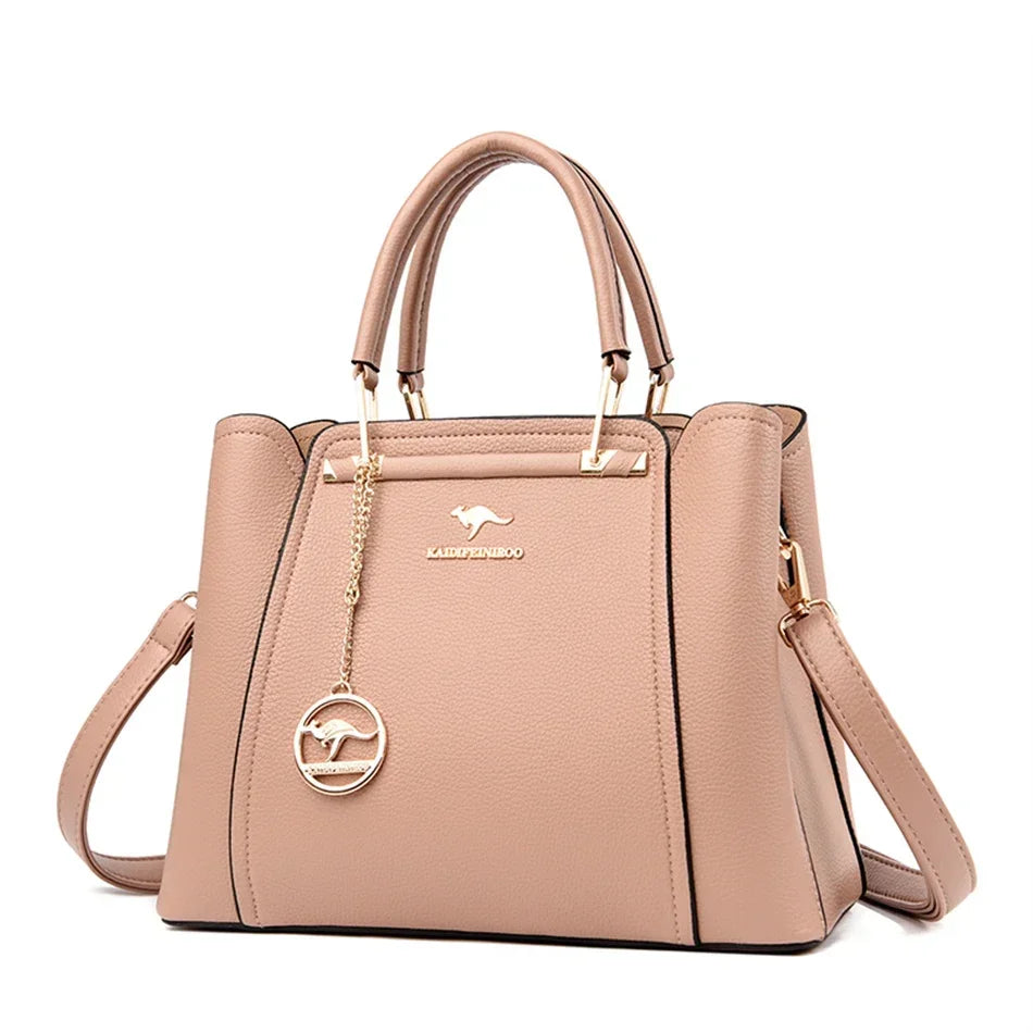 2024 Luxury Women Designer 3 Layers Shoulder Crossbody Sac Ladies Large Capacity Leather Handbags Shopper Brand Messenger Totes - Evallys.com