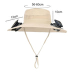 Solar Powered UV Protection Hat – Fan Cooling Wide Brim Cap - Evallys.com