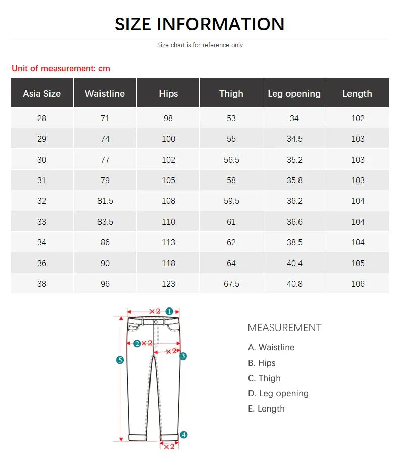 Men White Jeans Fashion Casual Classic Style Slim Fit Soft Trousers Male Brand Advanced Stretch Pants - Evallys.com