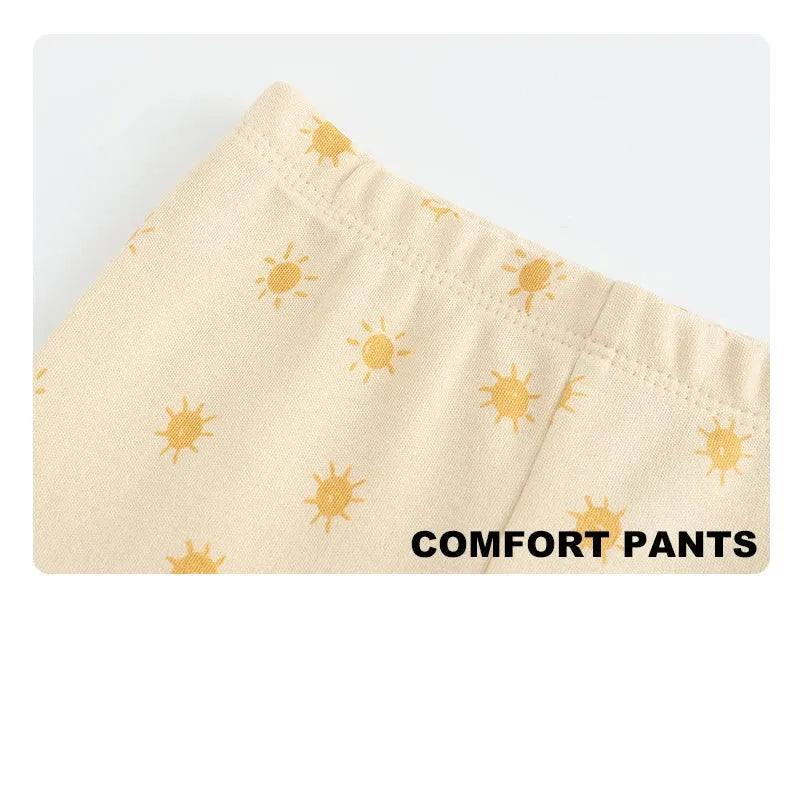 Kiddiezoom 5 Pcs Fashion Baby Boy Girl Pants 0-12Months 100%Cotton Soft Newborn Leggings - Evallys.com