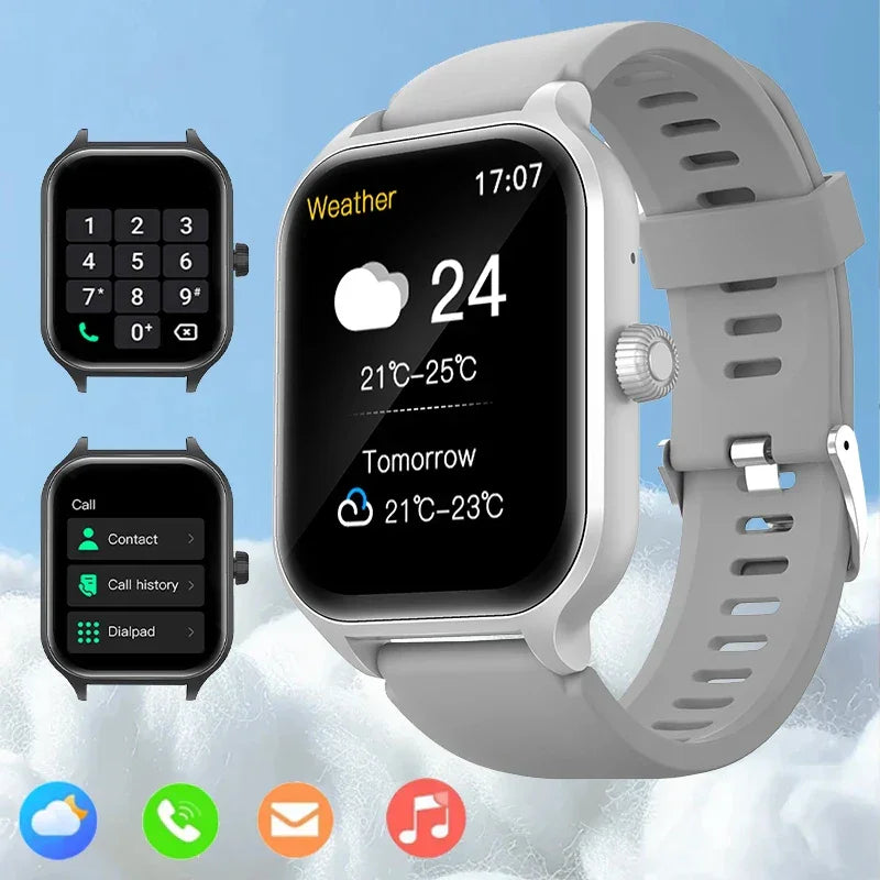 Smart watch, wireless calling/dial, multi-Sport mode, calling reminder and rejection, SMS reminder, for iPhone/Andriod - Evallys.com