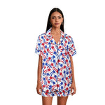 Women’s 4th of July Pajama Set – Stars & Stripes Summer Loungewear - Evallys.com