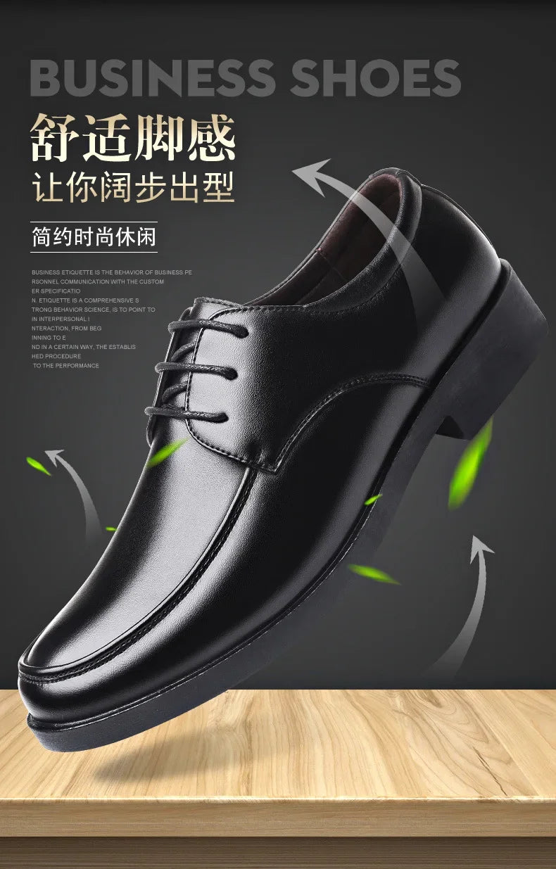Mens Dress Shoes Men's Formal Original Leather Italian Skin Shoes for Men Elegant Casual Business Luxury Social Male Shoe - Evallys.com