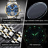 OLEVS Men's Watches Automatic Mechanical Business Wristwatch Waterproof Stainless Steel Strap Watch for Man Skeleton Calendar - Evallys.com