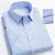 2022 Plus Size 8xL 7XL 6XL Men's Business Short Sleeve Fomal Shirts Man Striped Summer Work Dress Shirt Soft White - Evallys.com