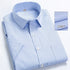 2022 Plus Size 8xL 7XL 6XL Men's Business Short Sleeve Fomal Shirts Man Striped Summer Work Dress Shirt Soft White - Evallys.com
