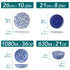 vancasso 12/24/36 Piece Chinese Blue and White Porcelain Plate Set Tableware Set with 4PCS Dinner Plate/Dessert Plate/Ceral Bowl