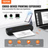 SucceBuy Portable Bluetooth Inkless Mobile Thermal Printer for A4 A5 11-2600mAh Battery Compatible with Mutiple Systems Home - Evallys.com