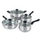 Rametto Professional Grade 8-Piece Cookware Set Anodized Aluminum Enamel Cast Iron Stainless Steel Oven Safe Dishwasher Safe - Evallys.com