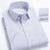 2022 Plus Size 8xL 7XL 6XL Men's Business Short Sleeve Fomal Shirts Man Striped Summer Work Dress Shirt Soft White - Evallys.com