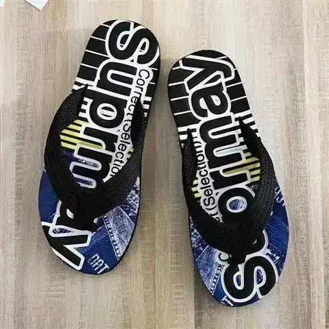Men’s Summer Sliders Flip Flops – Anti-Skid Outdoor Casual Beach Sandals - Evallys.com