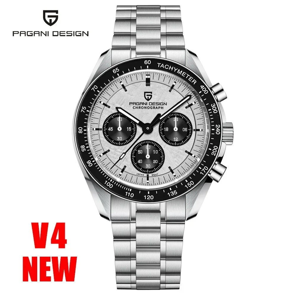 PAGANI DESIGN 2024 New Men's Watches Top Luxury Quartz Watch For Men Auto Date Speed Chronograph AR Sapphire Mirror Wrist watch - Evallys.com