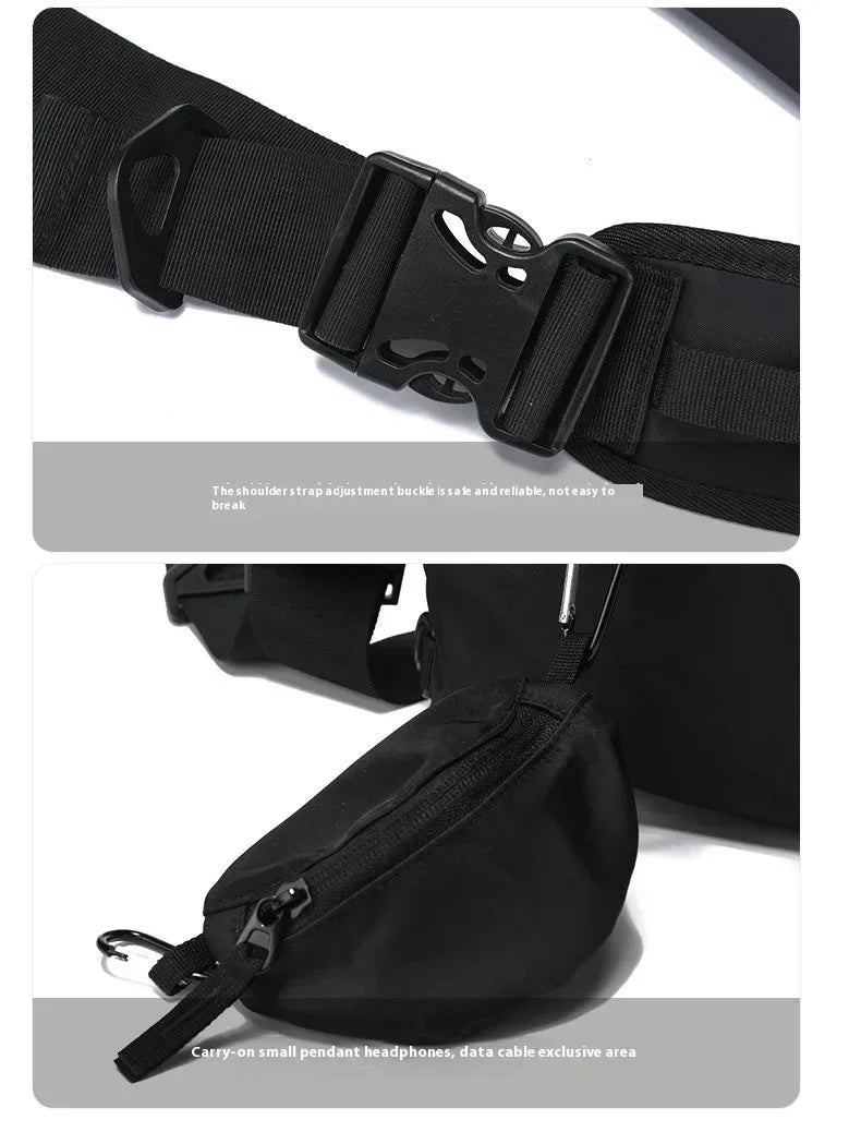 Causal Nylon Shoulder Man Bag Japanese Teenager School Laptop Sling Men's Bag Streetwear Travel Cross Bag Messenger Bags for Men - Evallys.com