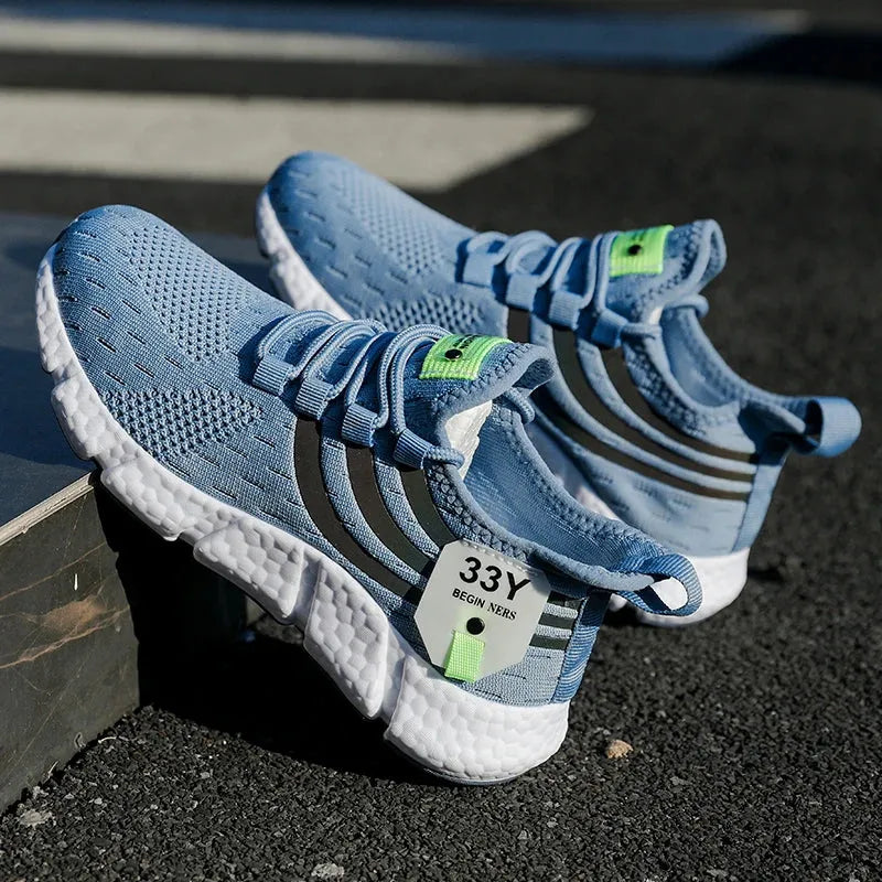 Men’s Lightweight Mesh Sneakers – Breathable Summer Running Shoes - Evallys.com