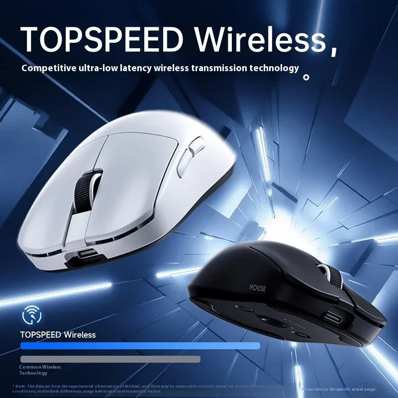 Official MCHOSE L7 Ultra Wireless Gaming Mouse PAW3950 E-Sport Sensor Realtek Flagship Master TOPSPEED 8K Polling Rate 39g Mice - Evallys.com