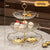 2/3 Tier Fruit Plate Stand Coffee Table Snack Tray Dried Fruit Dessert Plate Bar Counter Display Holder