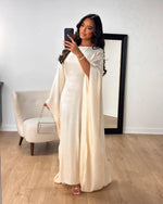 Luxury Satin Batwing Abaya Kaftan – 20 Colors Dubai Maxi Dress - Evallys.com