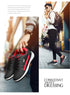 PUAMSS Men’s PU Leather Sneakers – Breathable Casual Non-Slip Shoes - Evallys.com