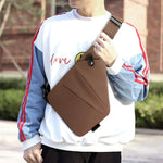 Men’s Anti-Theft Chest Bag – Nylon Sling Fanny Pack with Adjustable Strap - Evallys.com