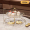2/3 Tier Fruit Plate Stand Coffee Table Snack Tray Dried Fruit Dessert Plate Bar Counter Display Holder