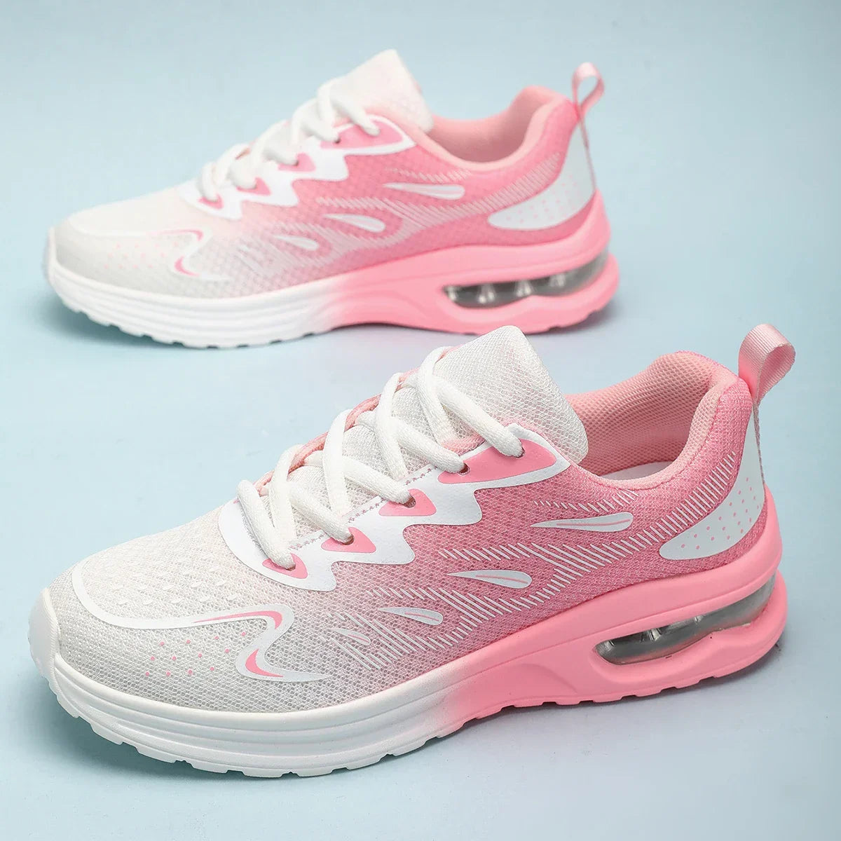 Women’s Air Cushion Sneakers – Breathable Walking & Tennis Sport Shoes - Evallys.com