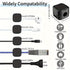 6/12/18pcs Cord Organizer Holder Magnetic Desktop Cable Clip Management Hidden Phone Charging Cord Holder For Kitchen Appliances